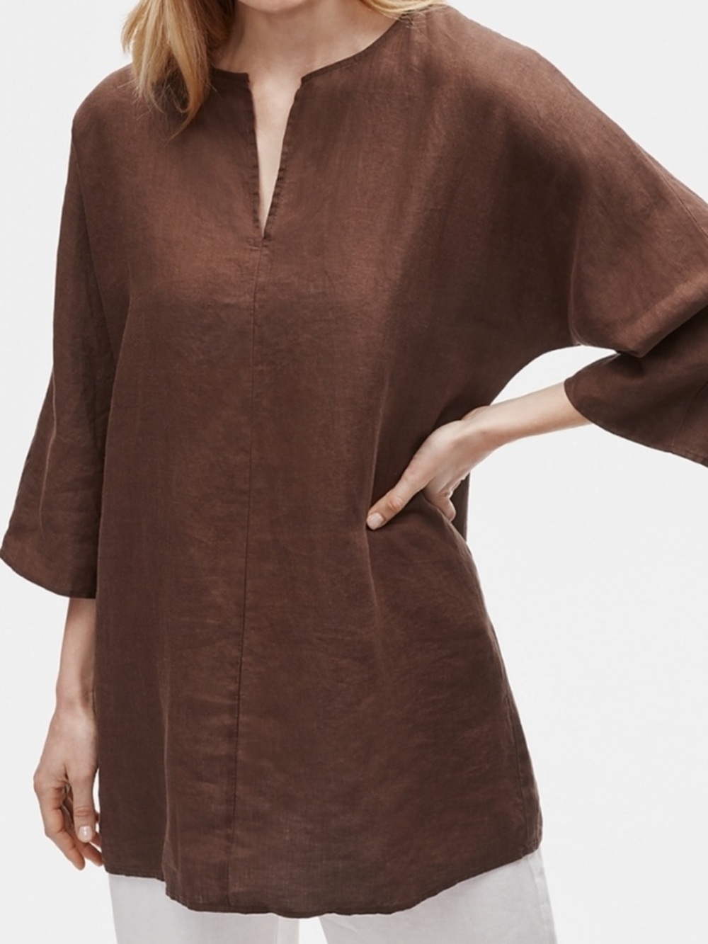 Eileen Fisher Organic Linen Top